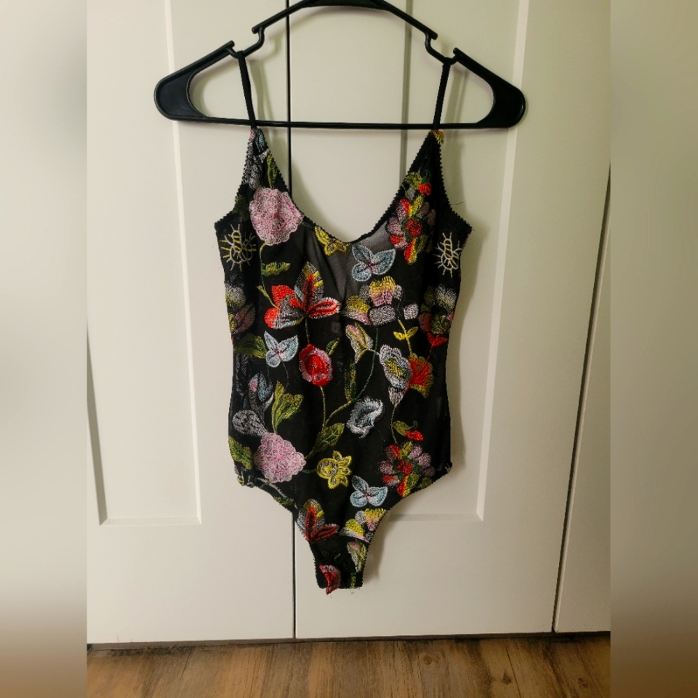 Embroidered Honey Punch Bodysuit